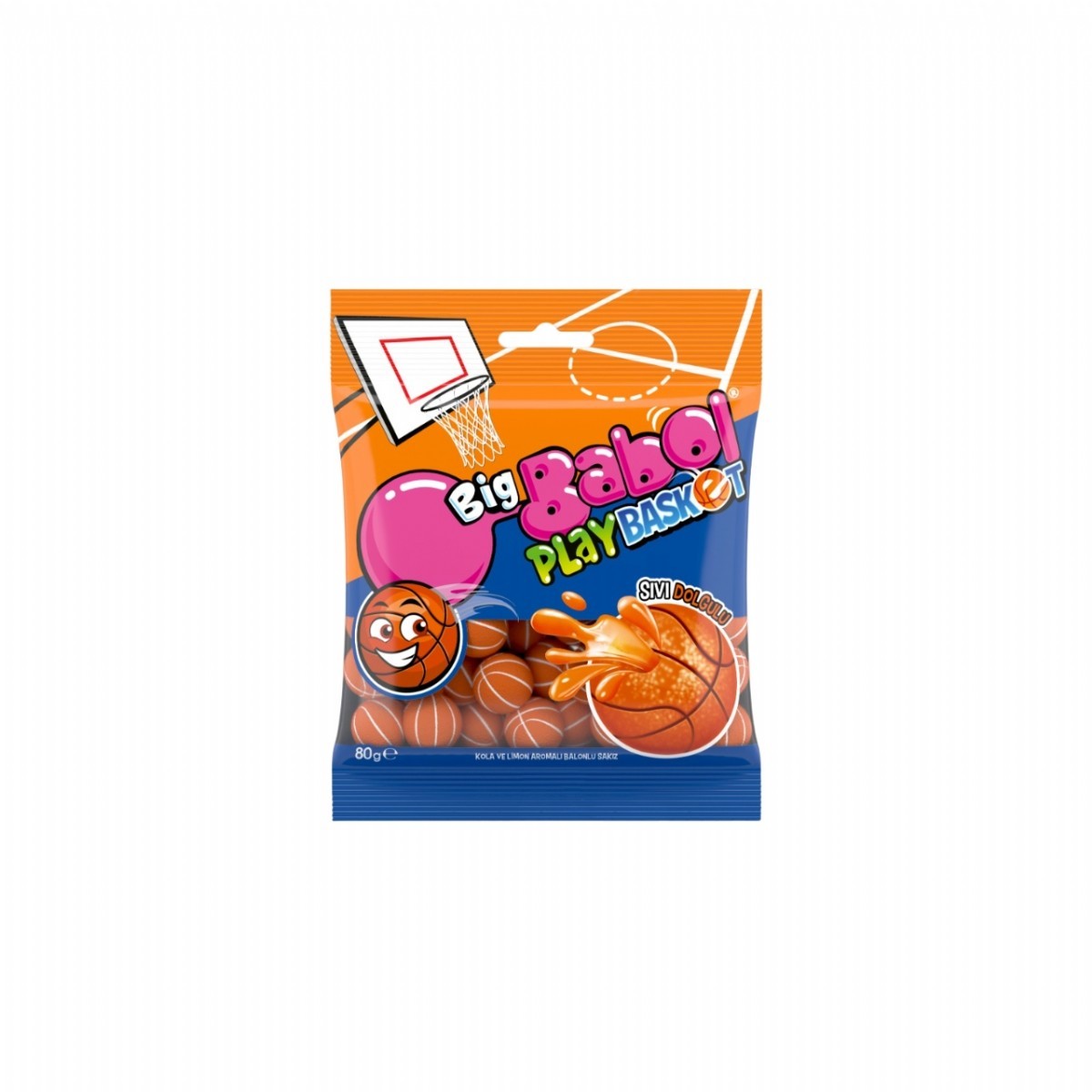 Big Babol Play Basket Kola-Limon Aromalı Sakız 16 Lı 80 Gr