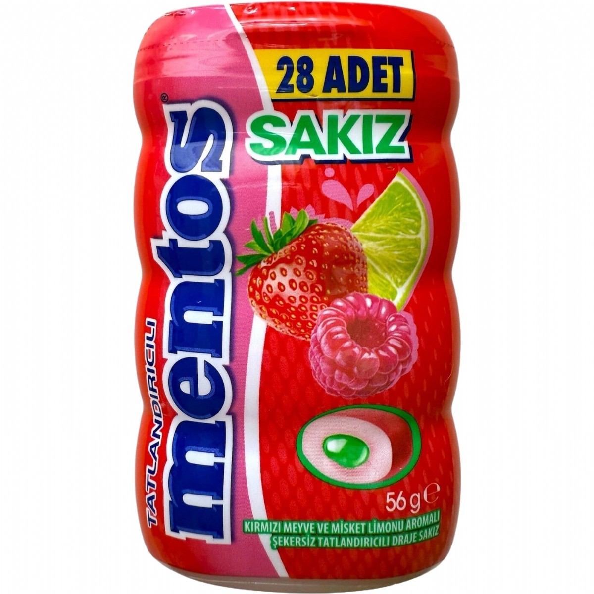 mentos　オリジナルラジオ MENTOS SAKIZ KIR.MEY.MİSKET LİMONU ARO.56 GR - - Başdaş Online
