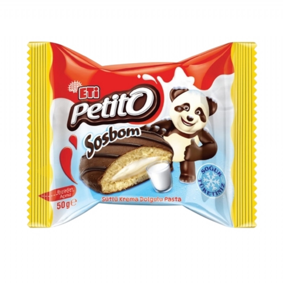 ETİ PETİTO SOSBOM ÇİKOLATA KREMA DOLGULU PASTA 50G