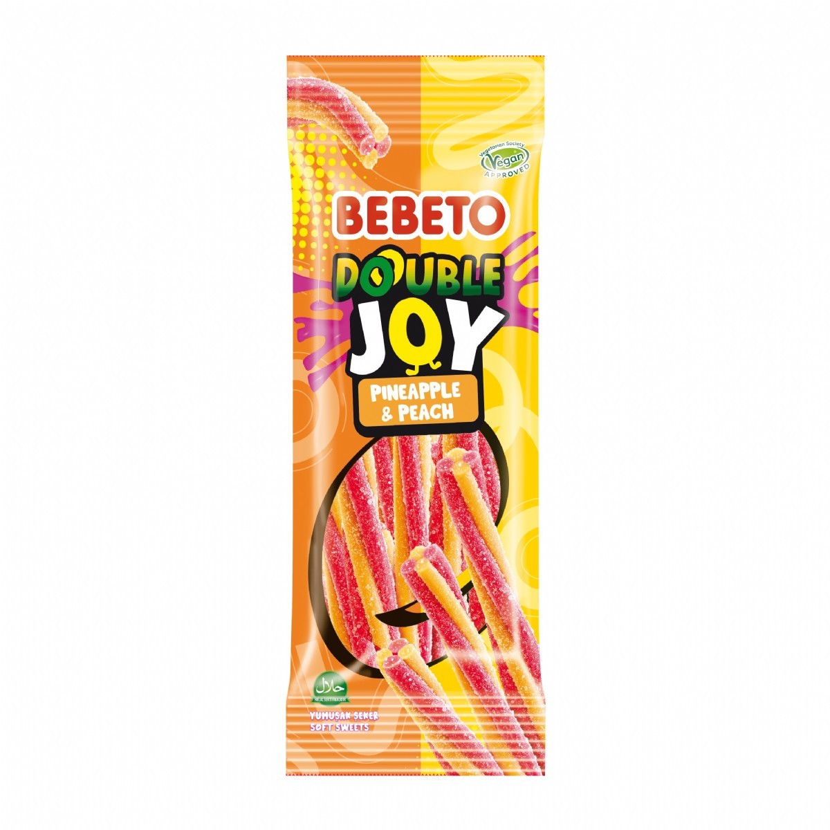 BEBETO DOUBLE JOY PINEAPPLE-PEACH 75GR