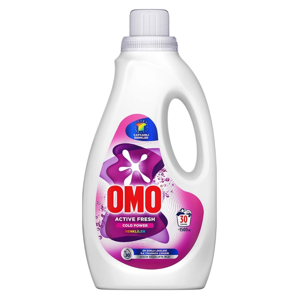 Omo Active Fresh Cold Power Sıvı Deterjan 1500 Ml Color - - Başdaş