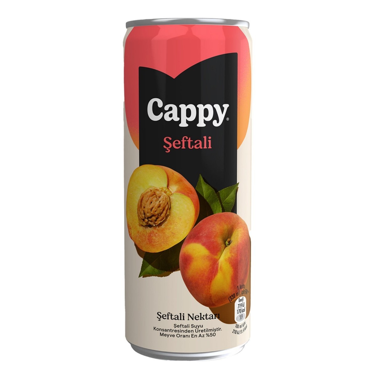 CAPPY ŞEFTALİLİ MEYVE SUYU 330ML
