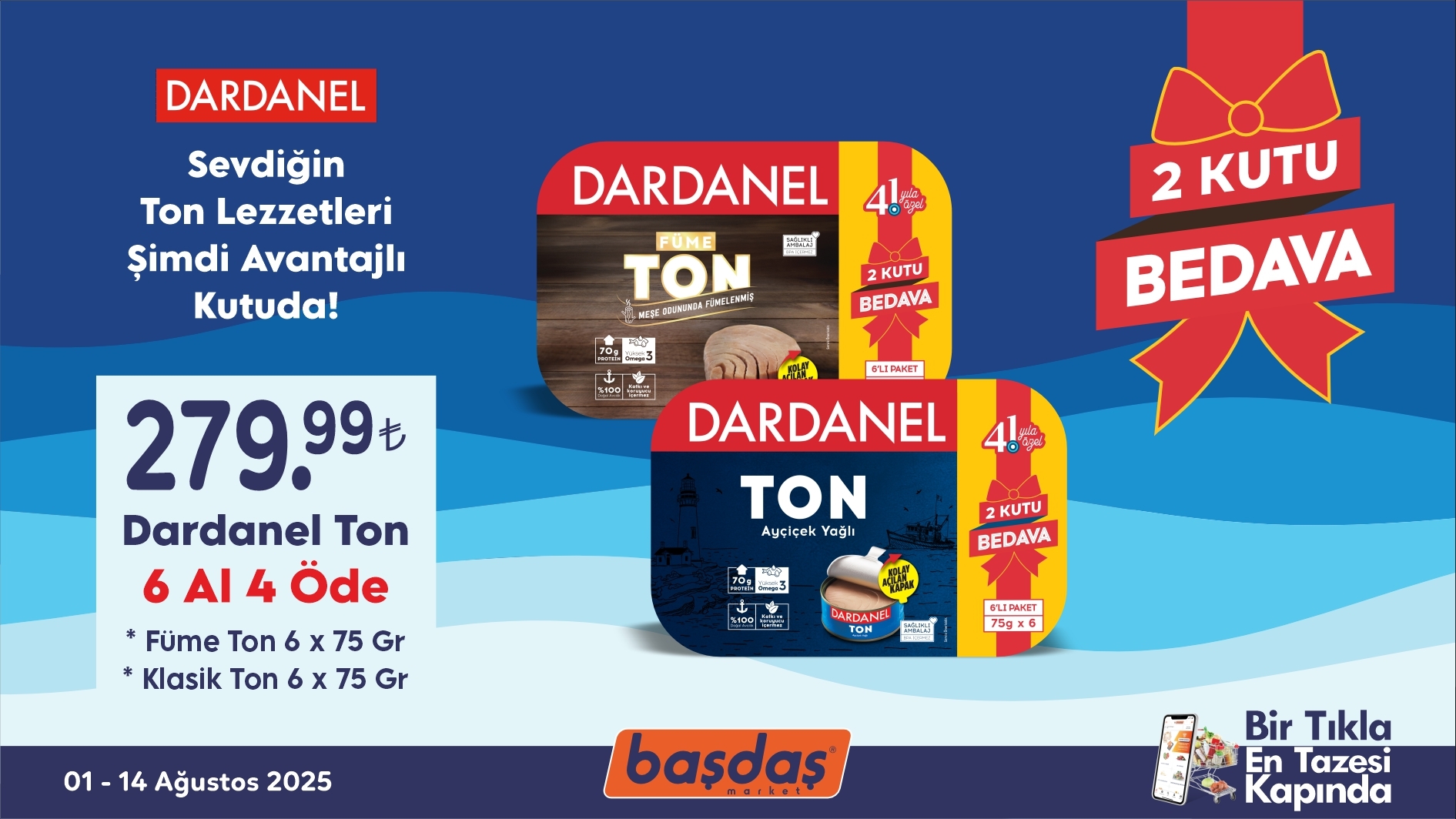 Dardanel İle Sevdiğin Ton Lezzetleri Åimdi Avantajlı Kutuda..
