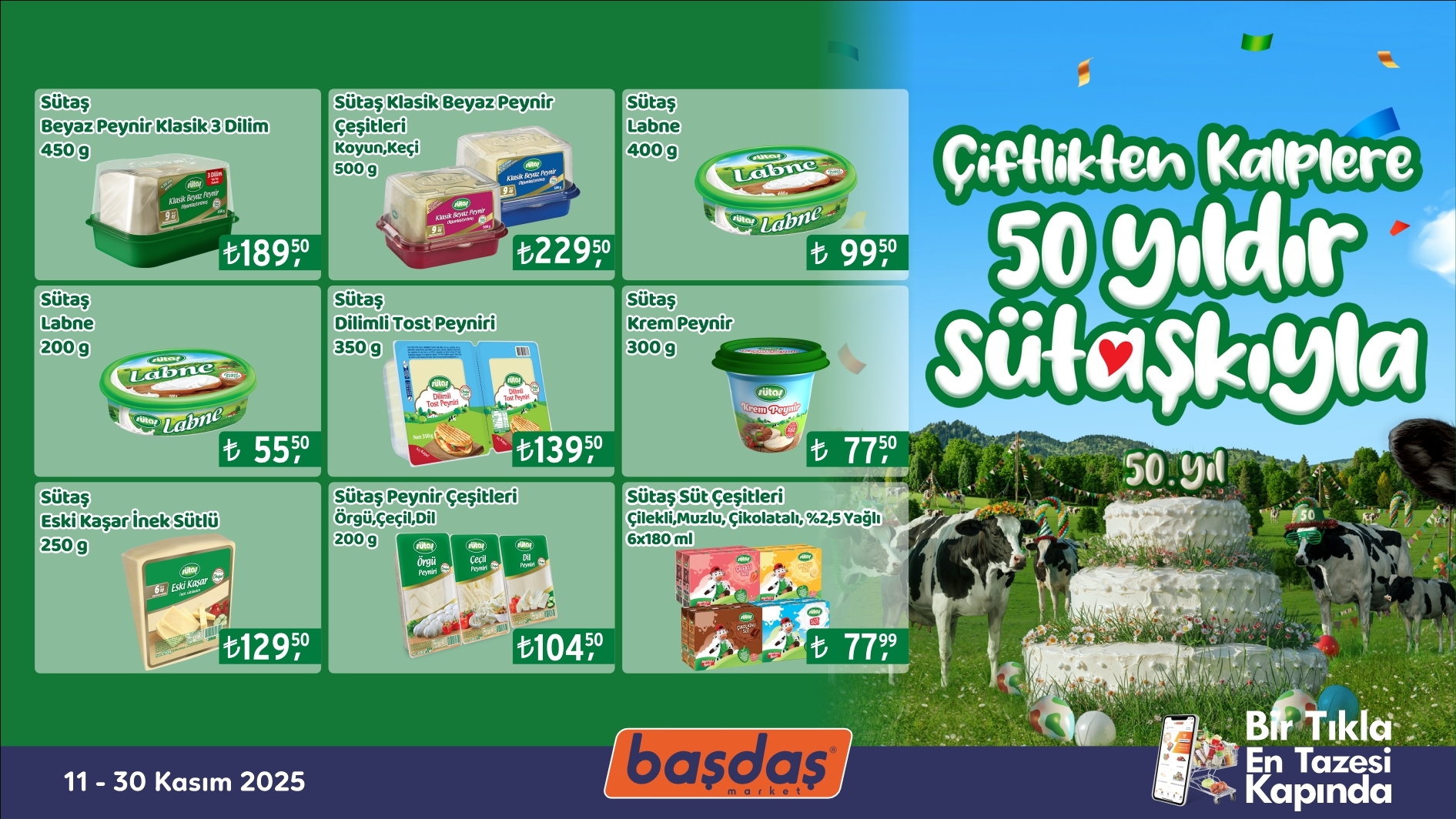 Çiftlikten Sofralara, Sütaş Fırsatları Sizlerle