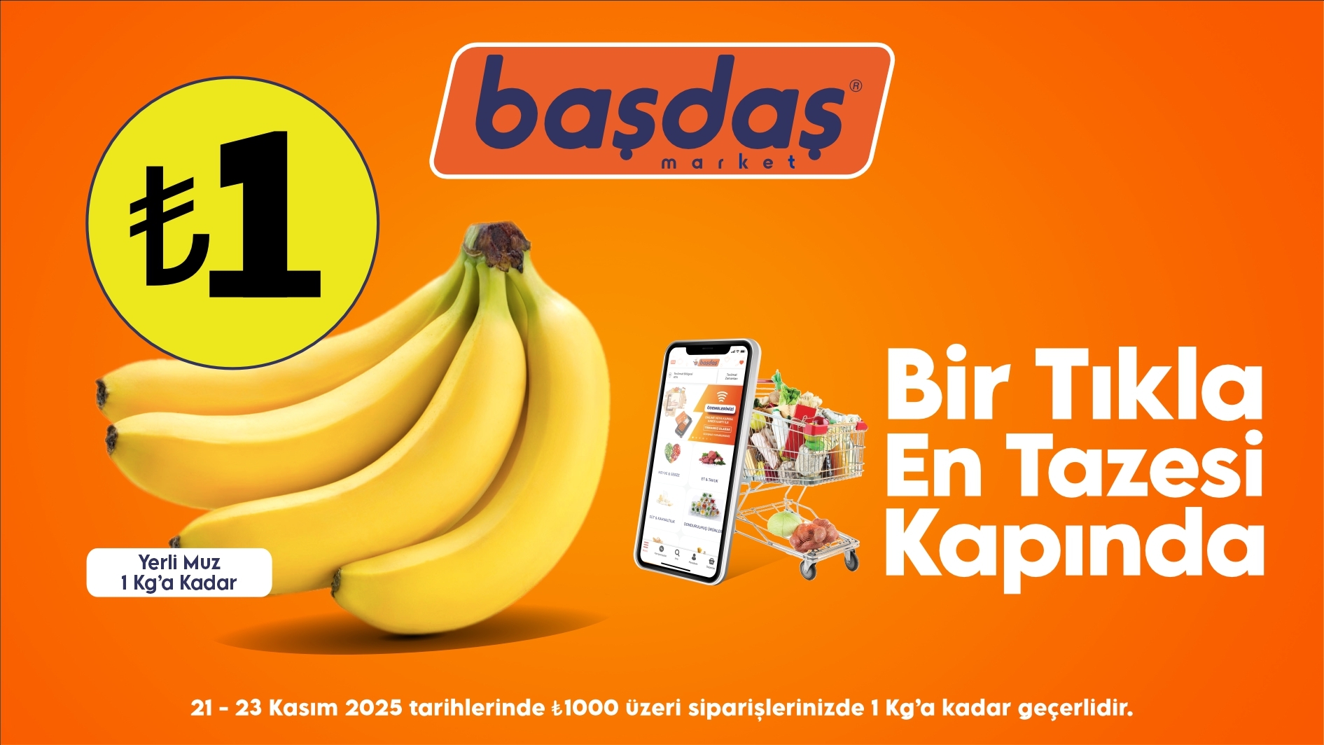 Online Özel Yerli Muz 1 TL