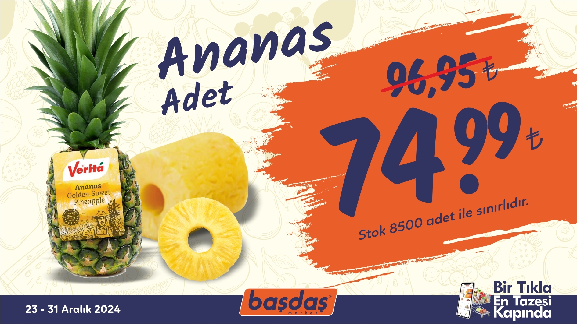 Ananas Sadece 74.99 TL