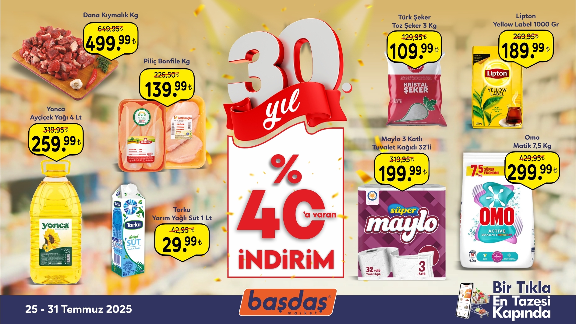 30.Yıla Özel %40'a Varan İndirim