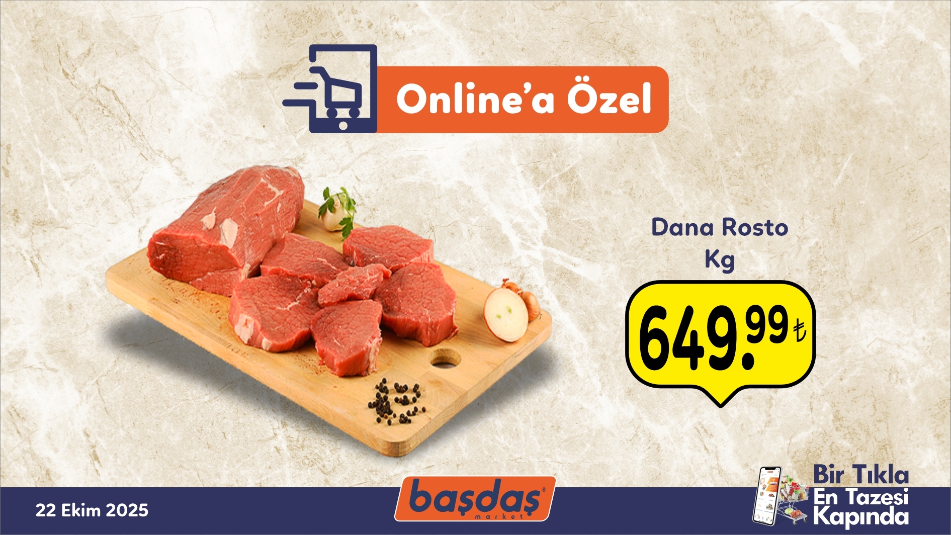 Online Özel: Dana Rosto 649,99 TL