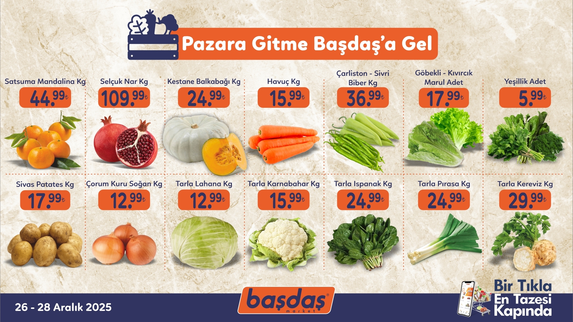 Pazara Gitme, Başdaş'a Gel!