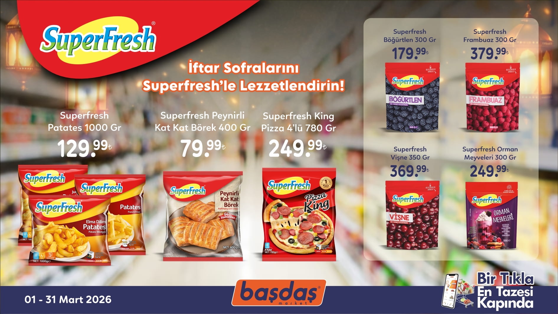 Superfresh Ürünlerinde Åok Fiyatlar