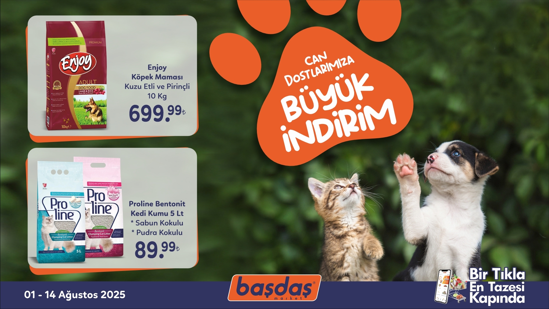 Can Dostlarımıza Büyük İndirim