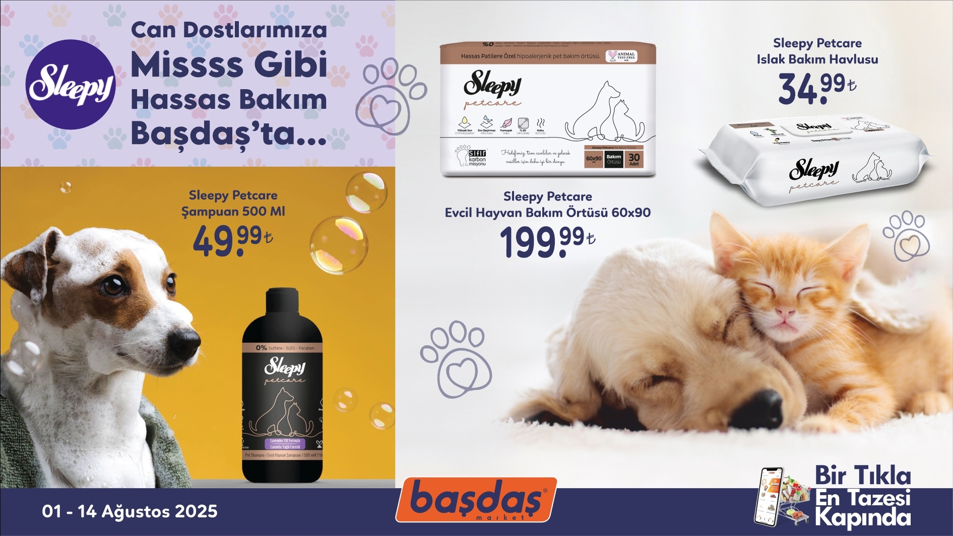 Sleepy Can Dostlarımıza Misss Gibi Hassas Bakım Başdaş'ta