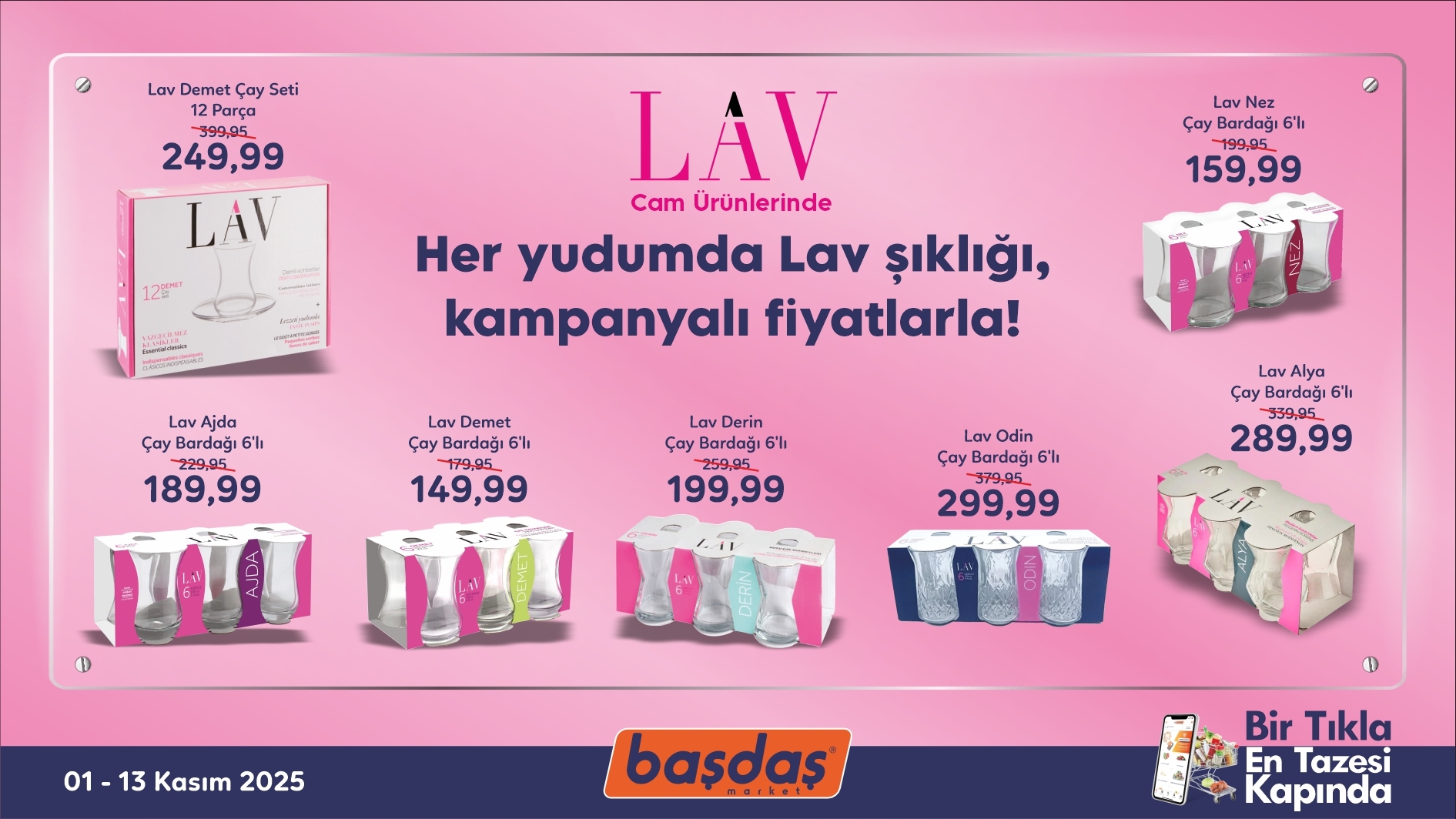 Lav Cam Ürünlerinde İndirim
