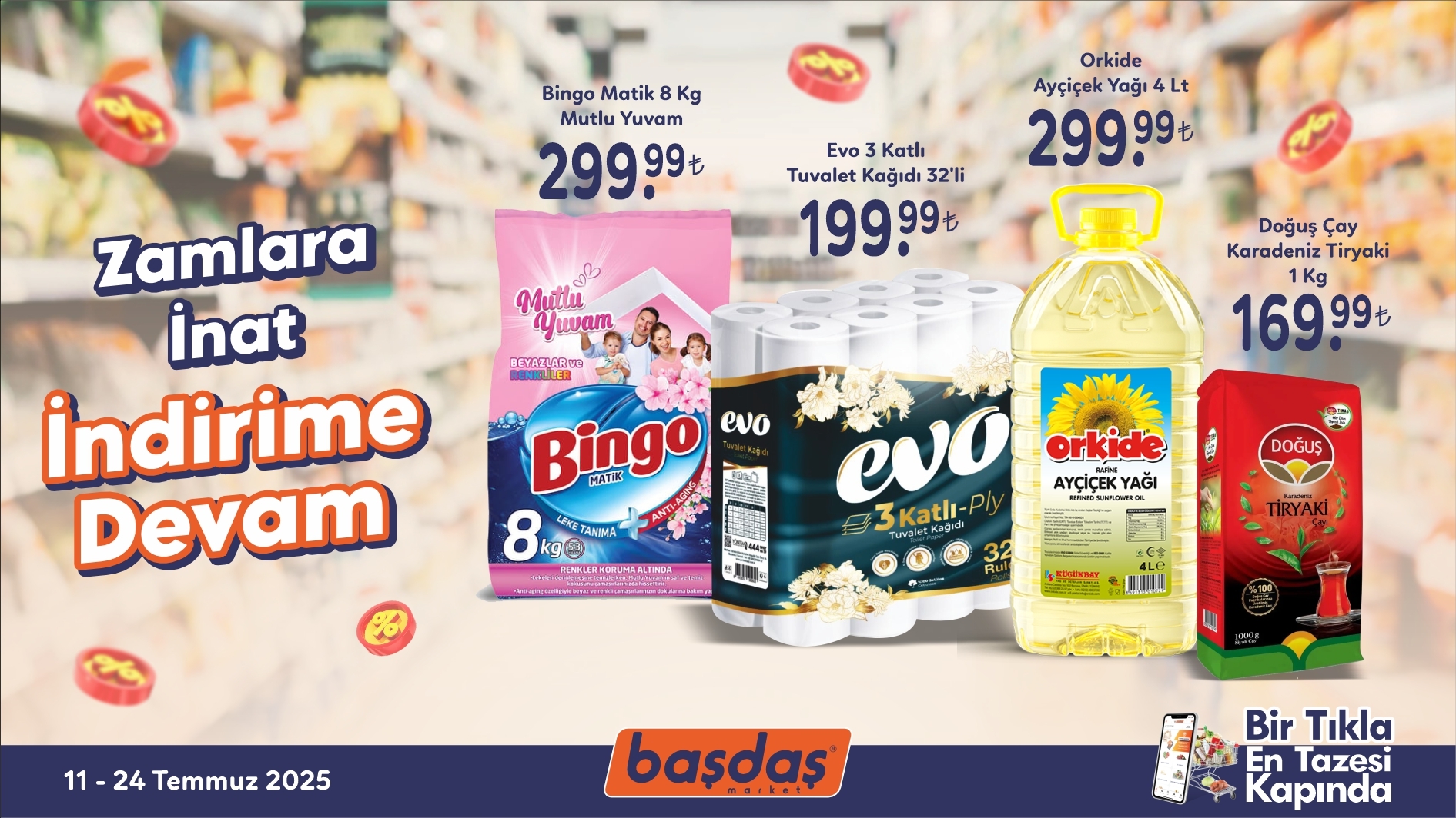 Zamlara İnat, İndirime Devam..